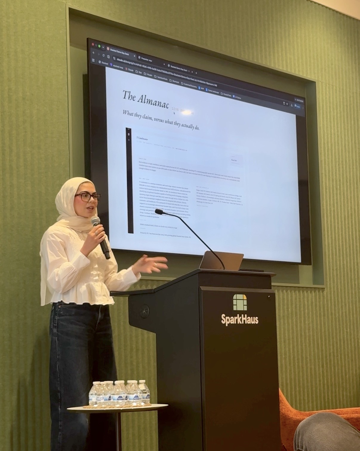 Lillian presenting Stacked